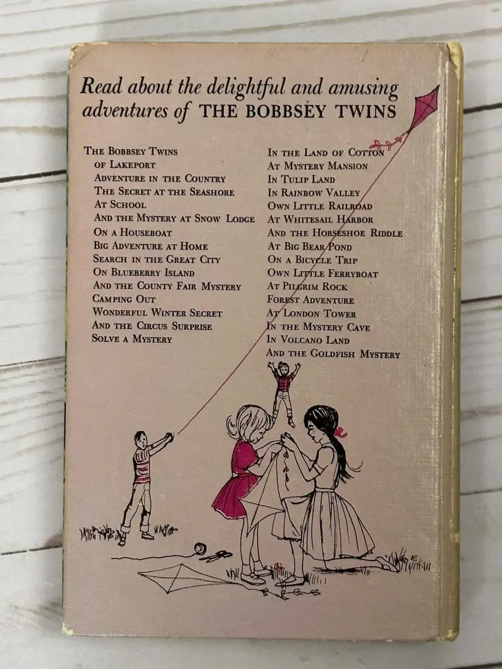 Vintage The Bobbsey Twins by Laura Lee Hope Lot 5 Books 1940s-1960's Hard Cover